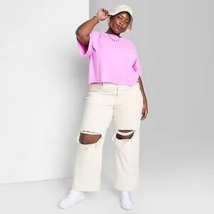 NWT Wild Fable High‎ Rise Baggy Jeans Size 17